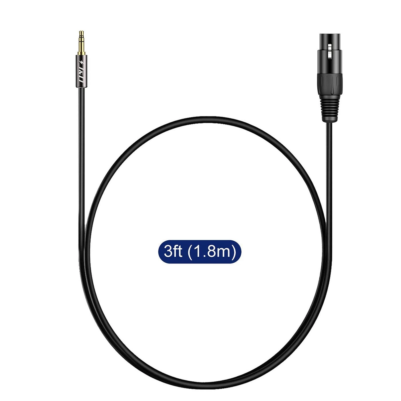 XLR to 3.5mm Microphone Cable - 3 Feet