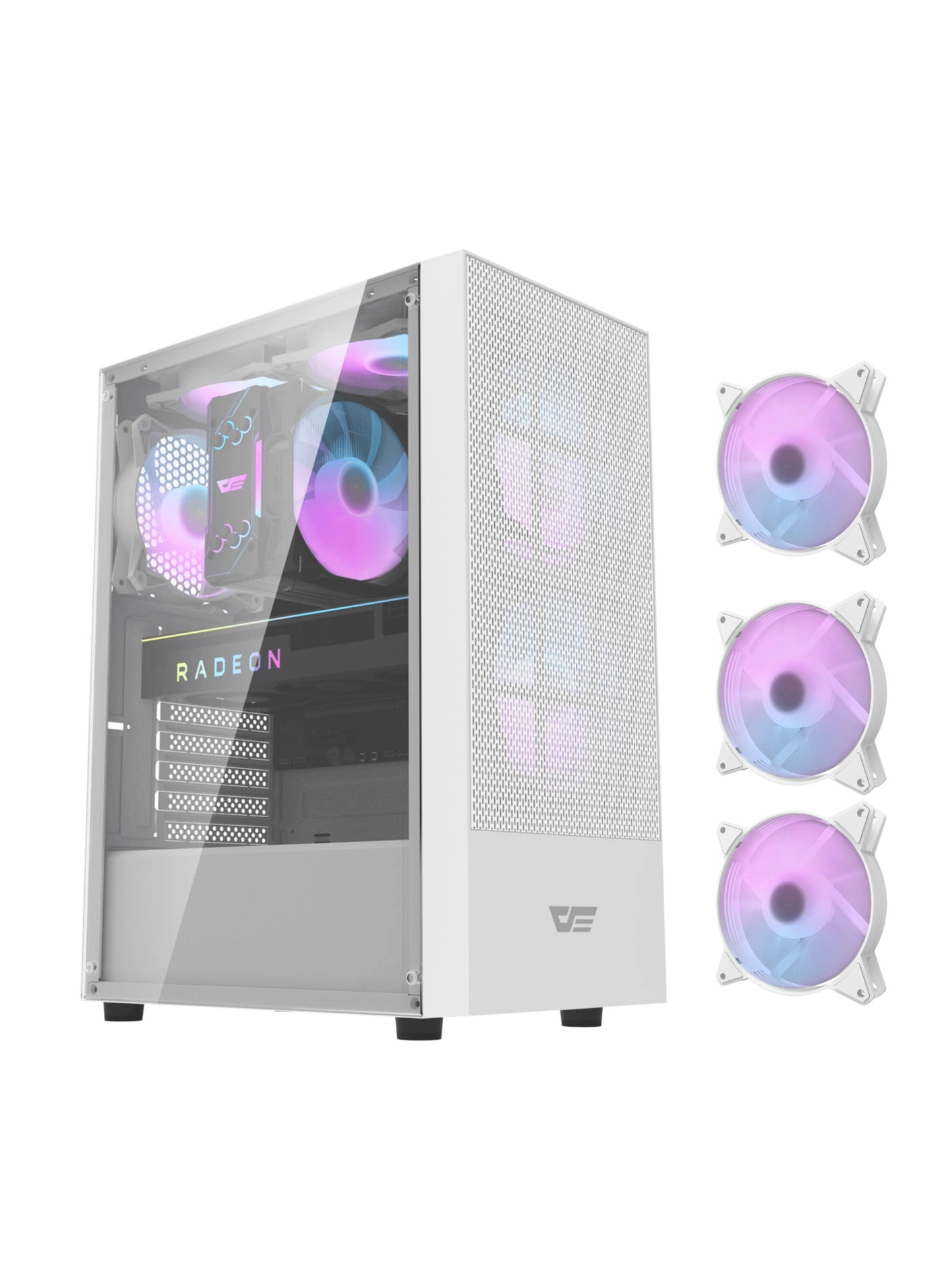 darkFlash DB330M - Tempered Glass Side Panel Mid Tower