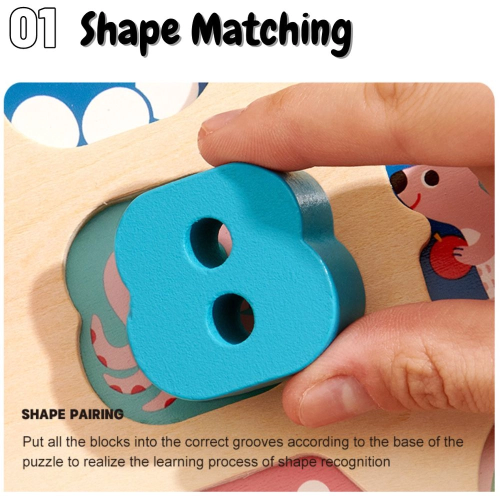 Wooden Number Board - 18 Months