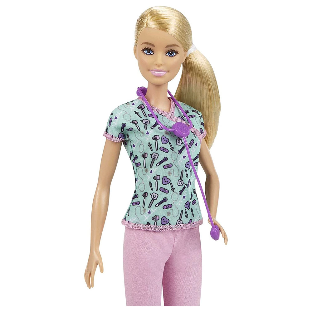 Barbie Nurse - 12-in Plastic Ages 3+
