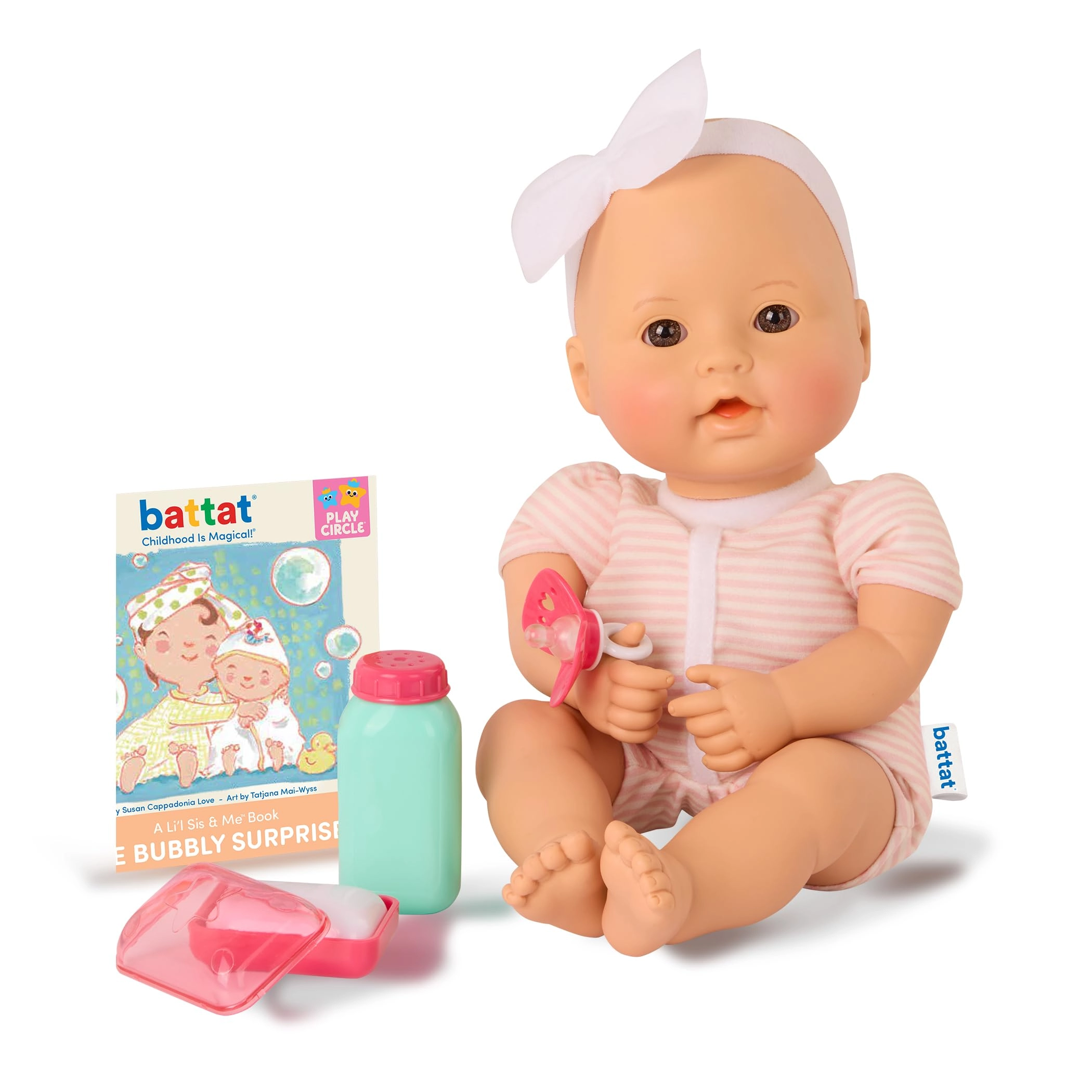 Baby Sweetheart Bath Time - 12" Multi_color