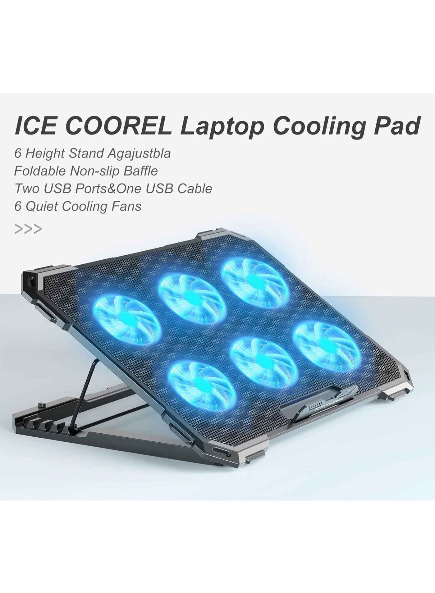 Laptop Cooling Pad - 6 fans 12-18 inch