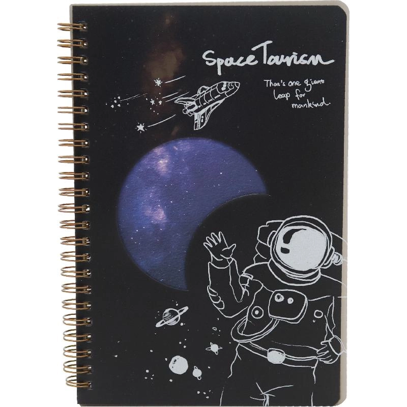 Notebook 19 X 26 cm Spiral - Grid 100 Sheets