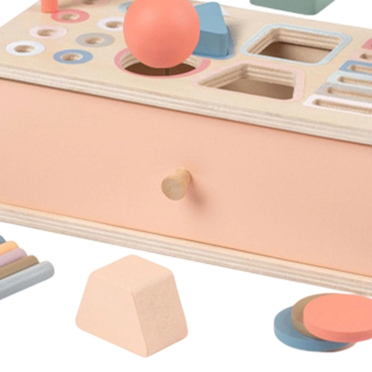 Montessori Shape Sorter Box - 3 +