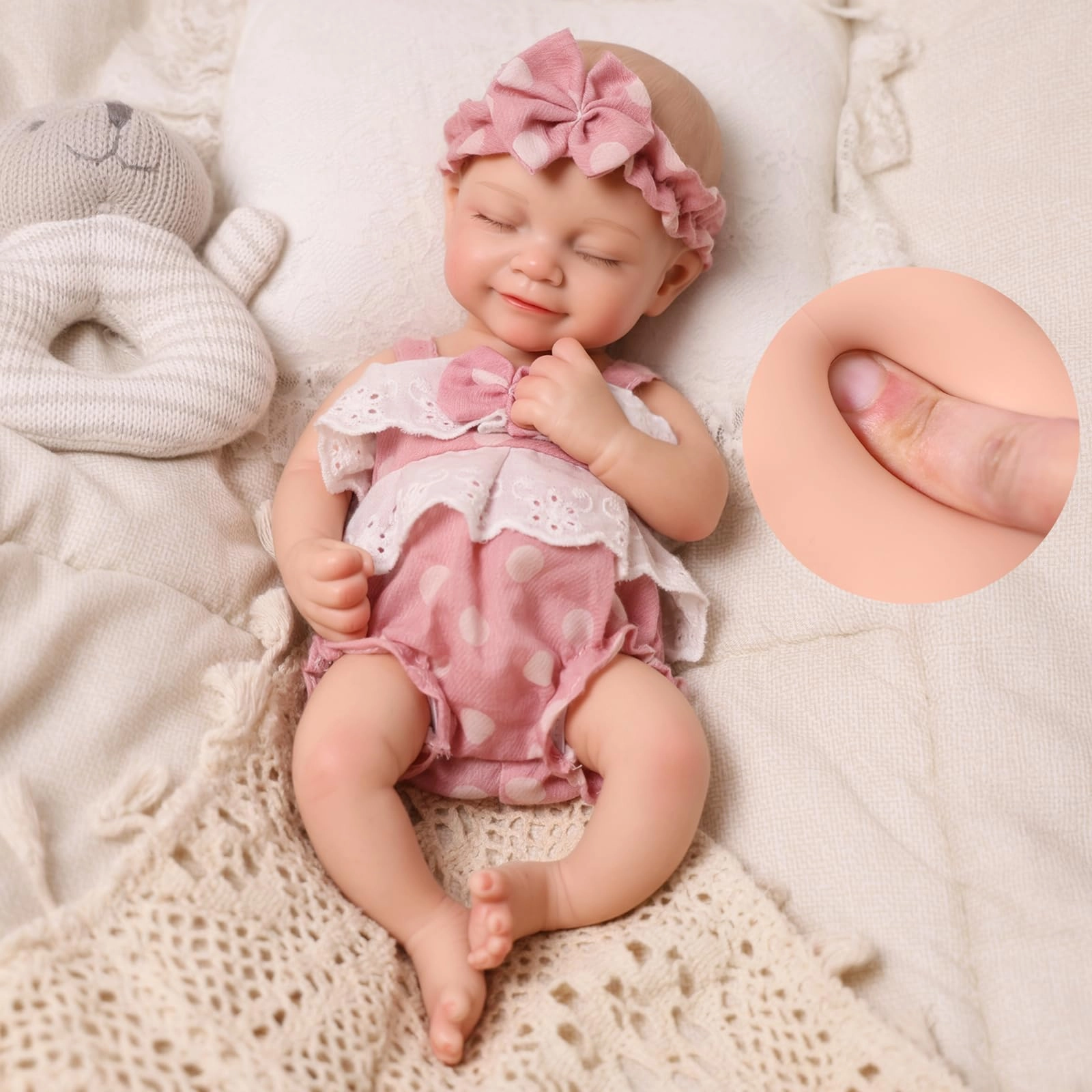 Reborn Baby Doll - 12 Inch Silicone Weighted Ages 3+