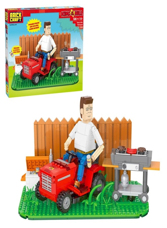 Brickcraft King of The Hill Hank Hill’s Backyard Building Kit - Hank Hill 586 pcs Set