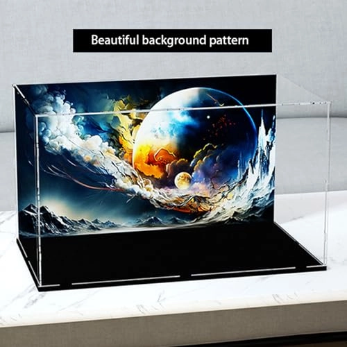 Acrylic Display Case - 60 x 30 x 30 cm With Background