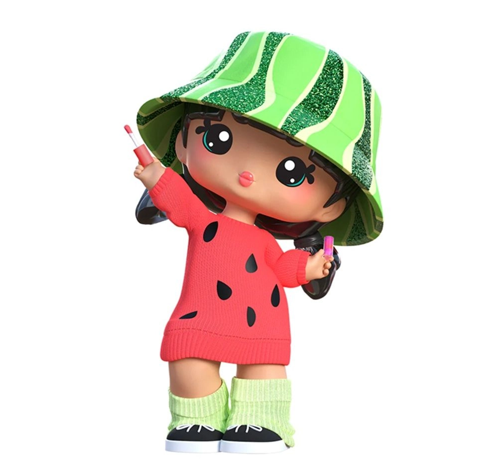 Maya Watermelon Lipgloss Doll - DIY Lip Gloss Kit Scented Ages 4+