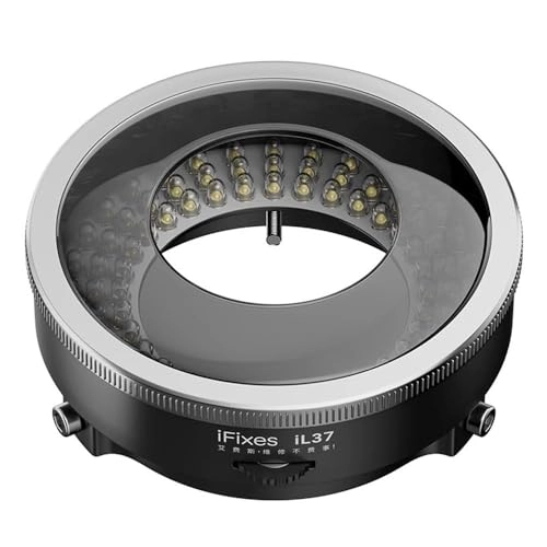 Ring Light Illuminator - 96 LED Polarized Adjustable Brightness