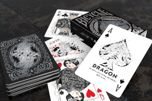 Playing Cards - Dragon - Silver Foil Air Cushion Finish