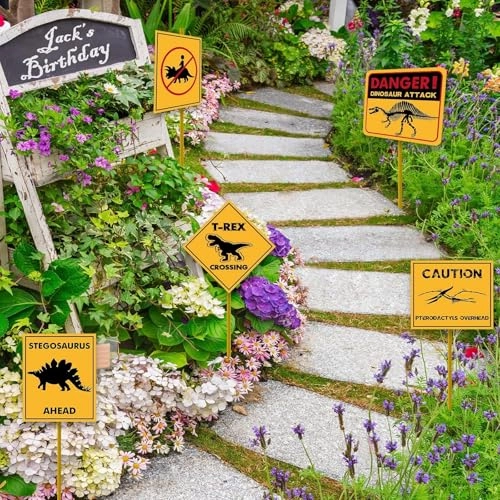 Dinosaur Signs - 12 PCS Birthday
