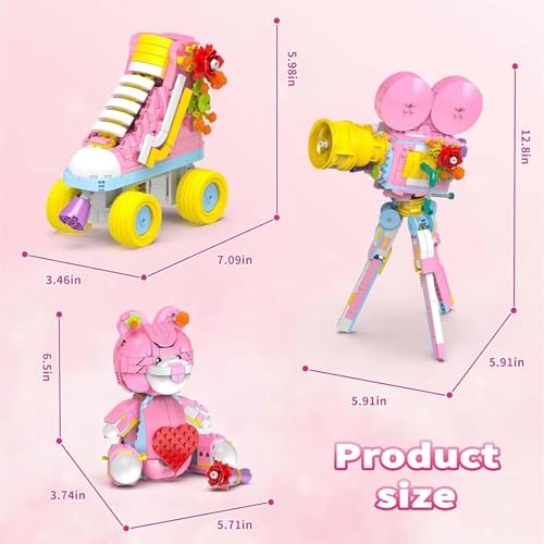 3-in-1 Creator Building Kit - Roller Skates Film Projector