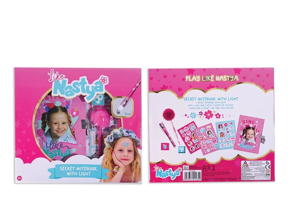 Secret Notebook with Light - Pink 3+