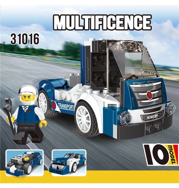 10-in-1 Magic Building Blocks Set - 216 pcs