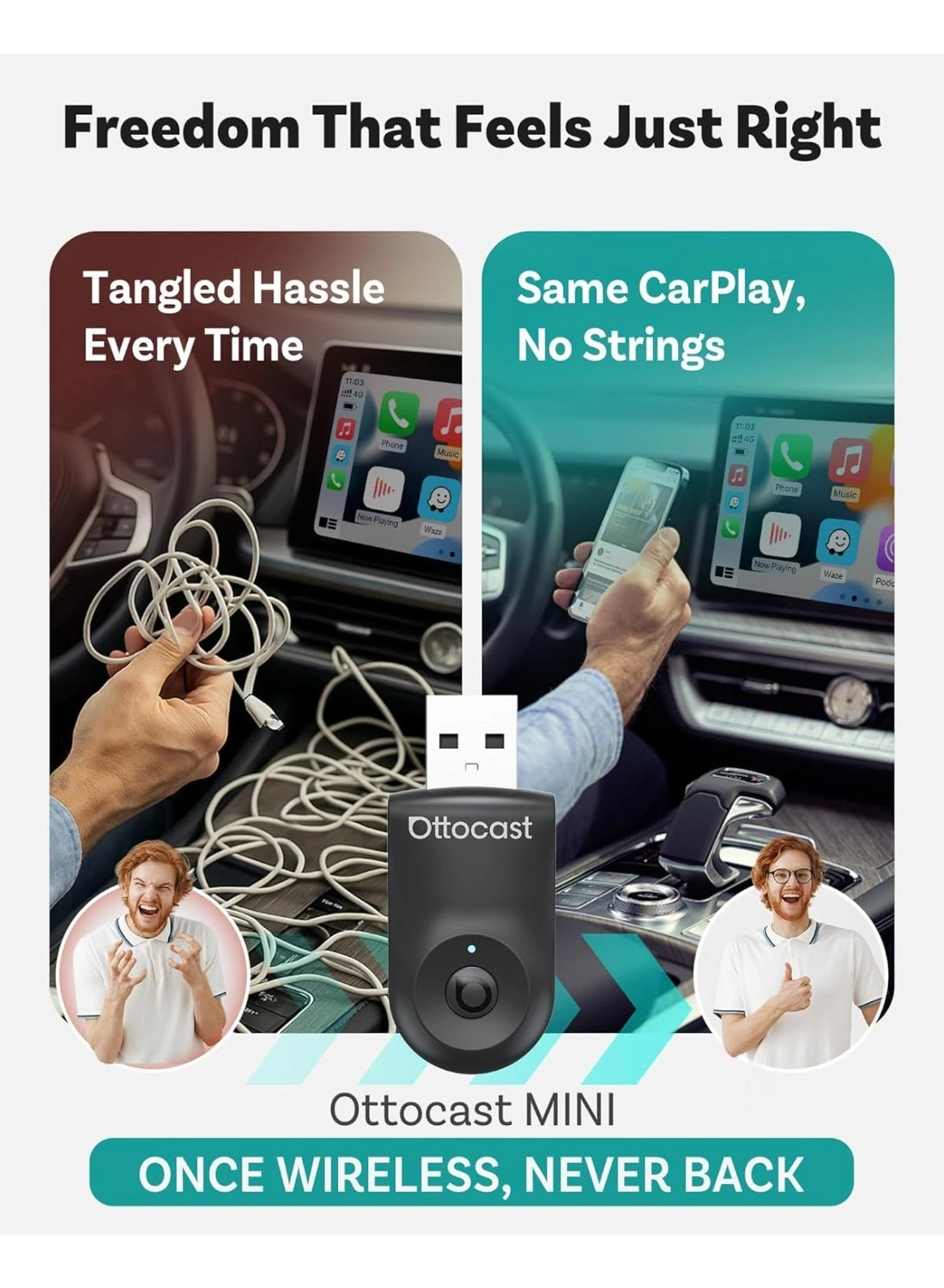 Mini 2025 - Wireless CarPlay Android Auto USB