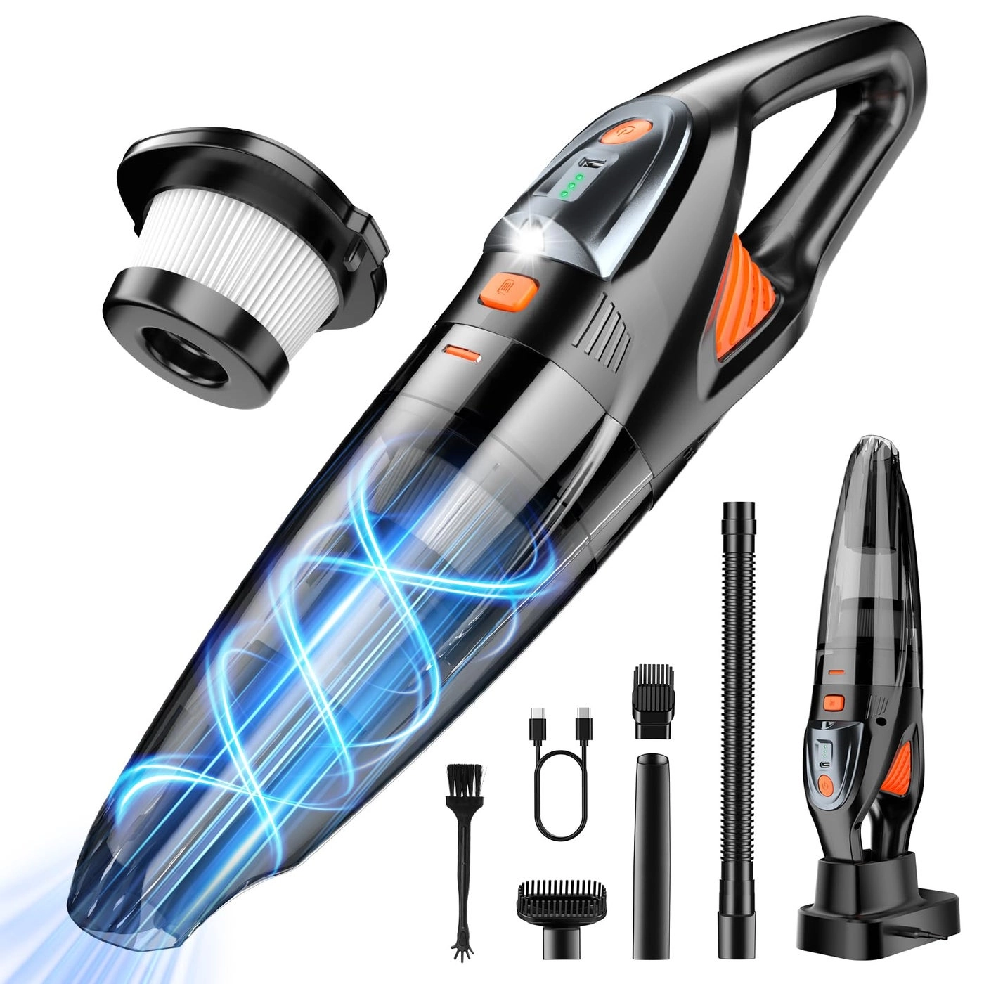 ZIHUOFAN Handheld Vacuum - 8000mAh