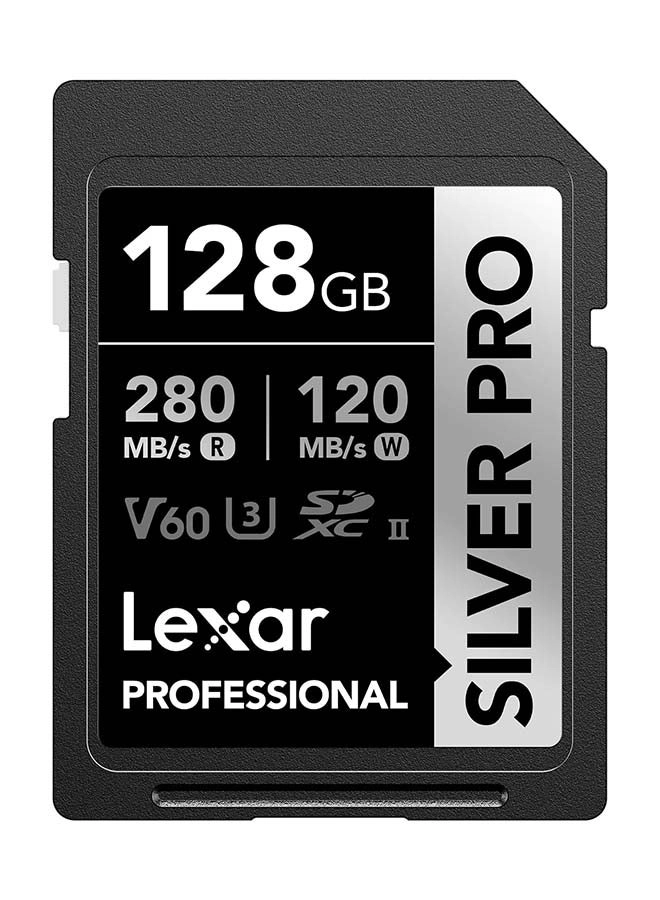 Professional Silver Pro SDXC UHS-II U3 V60 128GB