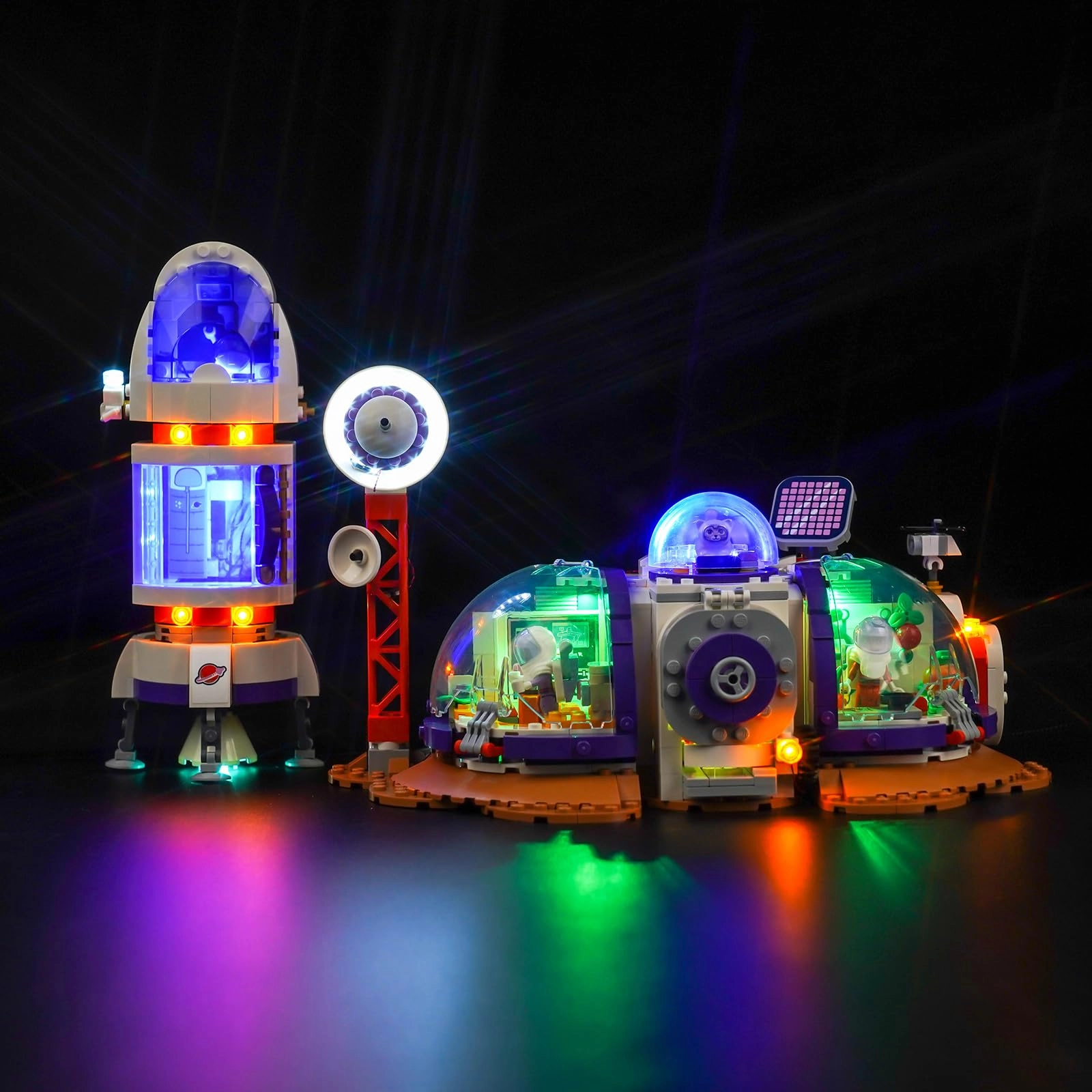 BrickBling LED Light Set for LEGO Mars Space Base 42605 - Copper 5V