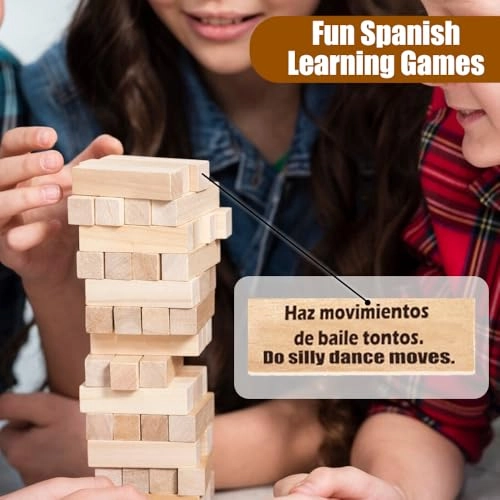 Spanish Stacking Tower Game - 5 years and up 54 pieces