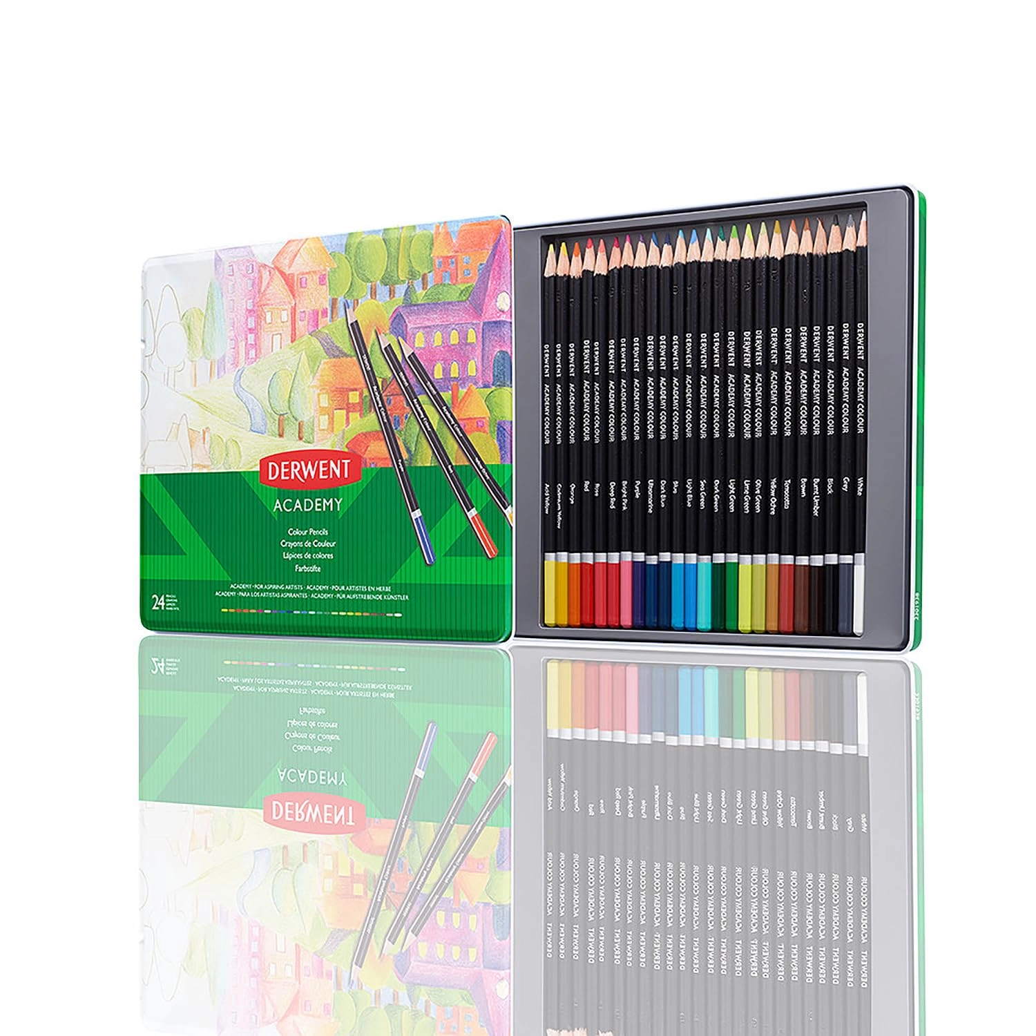 Derwent Academy Coloured Pencils - 24 Pcs