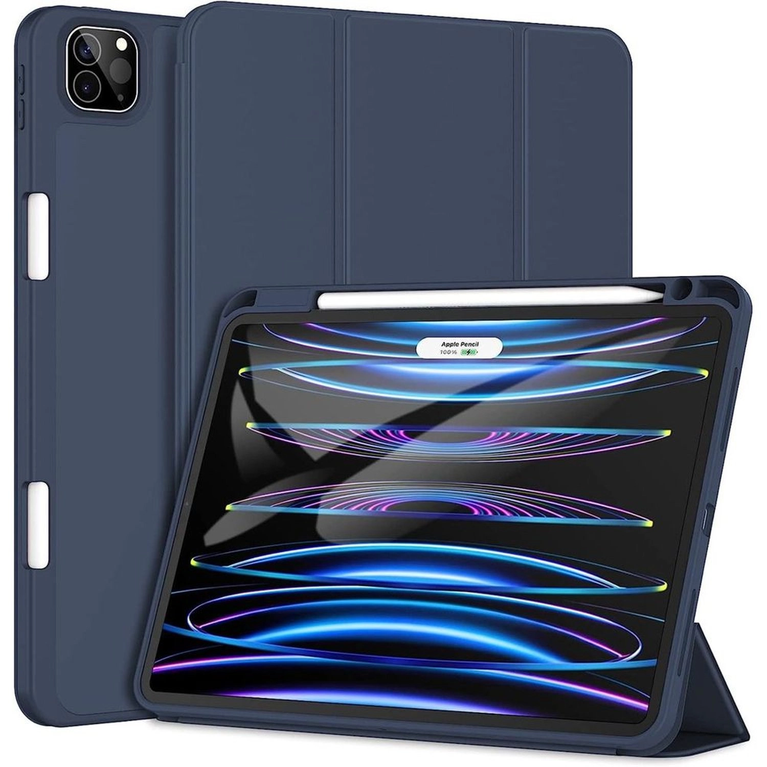 Fitit Tri-fold Case with Pencil Holder for iPad 12.9-inch