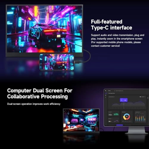 DHX-14inch Portable Monitor - Full HD 14 Inches