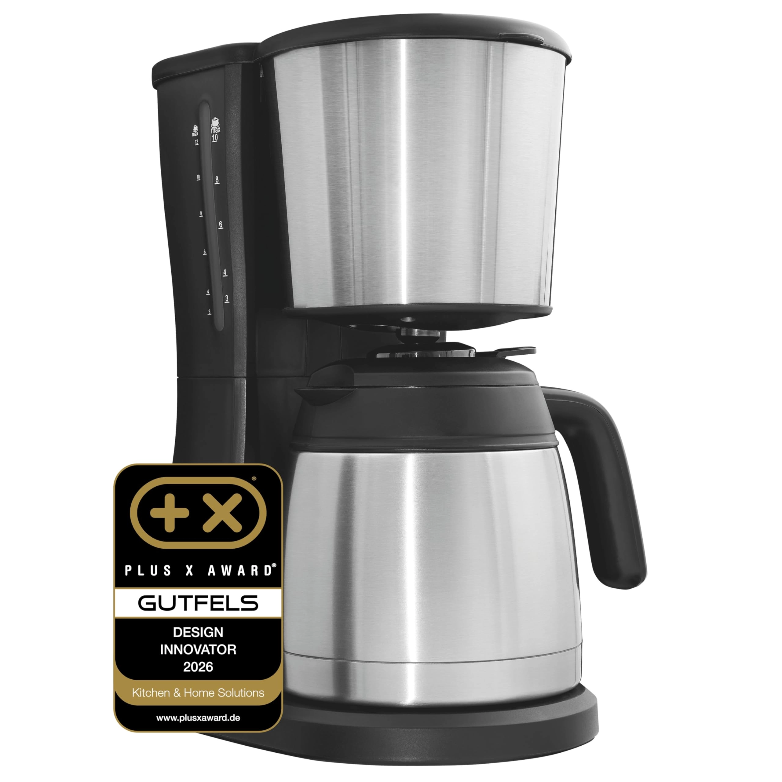 GUTFELS COFFEE 2030 - Thermos flask 12 Cups Drip stop Automatic shut-off