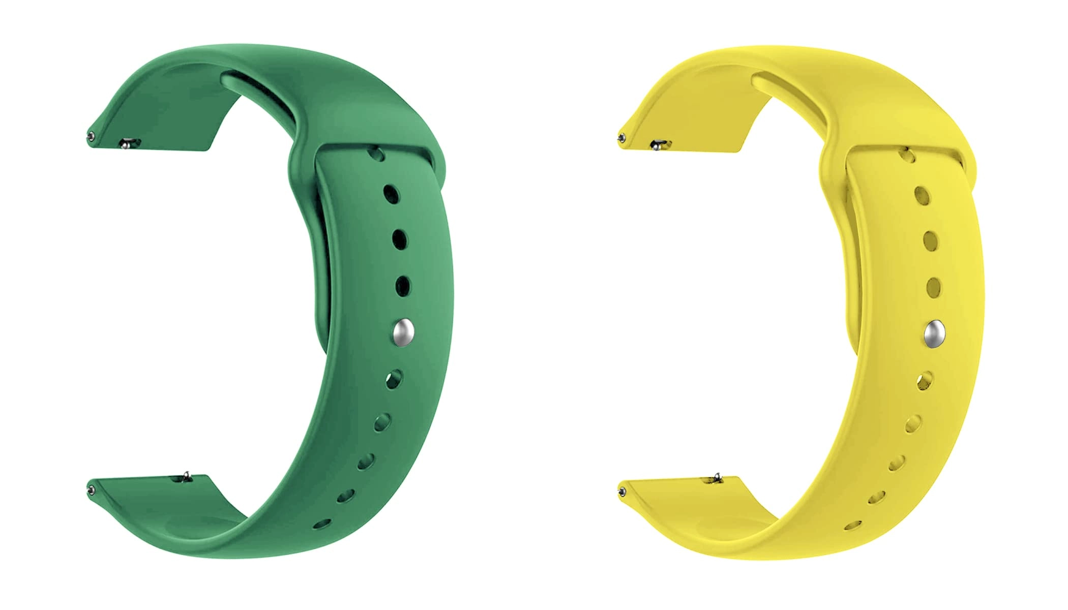 2 Pack 20mm Silicone Watch Band for Sekonda Motion
