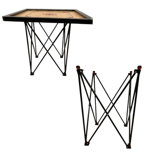 Carrom Board - Large Foldable Floor Stand Coins & Powder