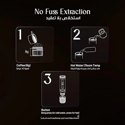 Portable Espresso Coffee Machine - 0.08 Liter Nespresso & Coffee Powder