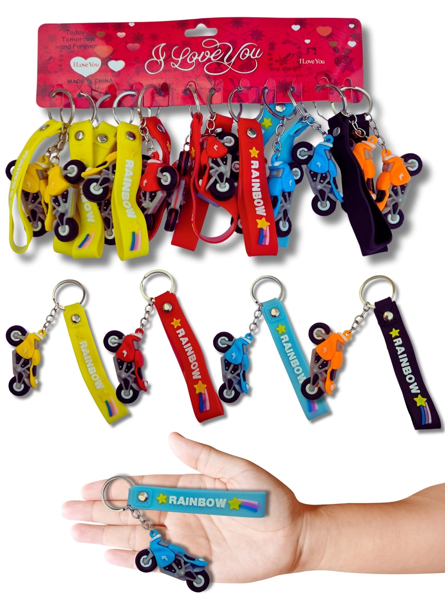 IncyWincy, IncyWincyStore Super Bike Keychains - Cartoon