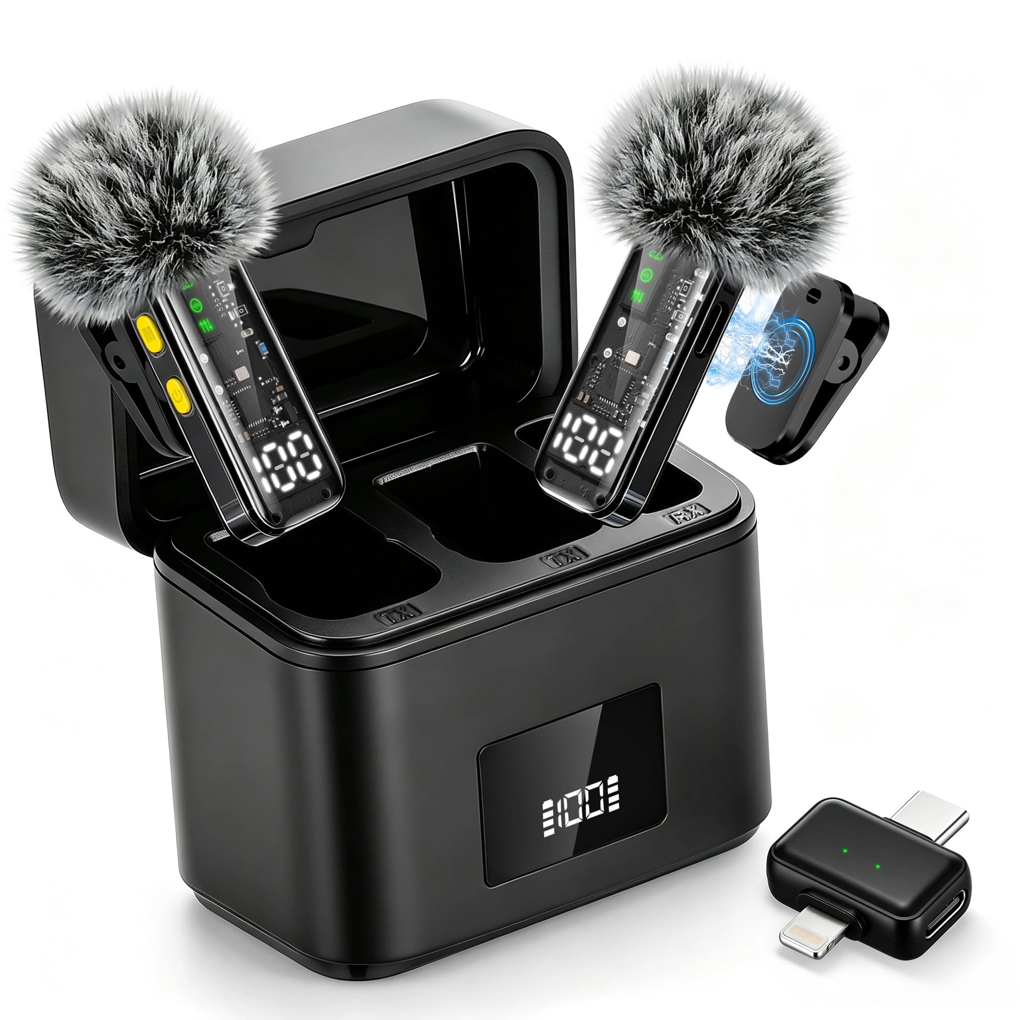 Gicorino H20 USB+Lightning Microphone