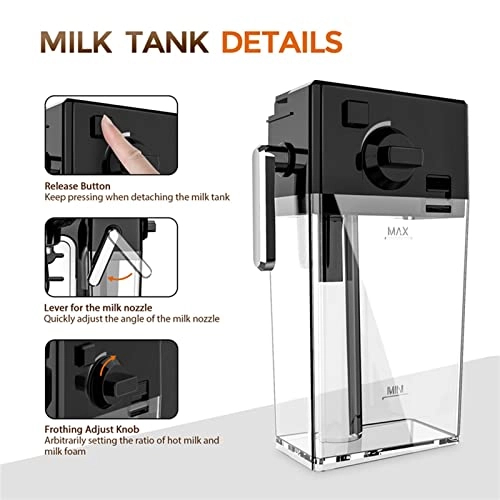 Fully Automatic Coffee Machine - Beans & Powder Touch Screen LED