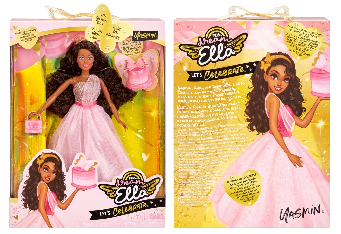 Yasmin Doll - Dream Ella Let's Celebrate 11.5" 5 Accessories