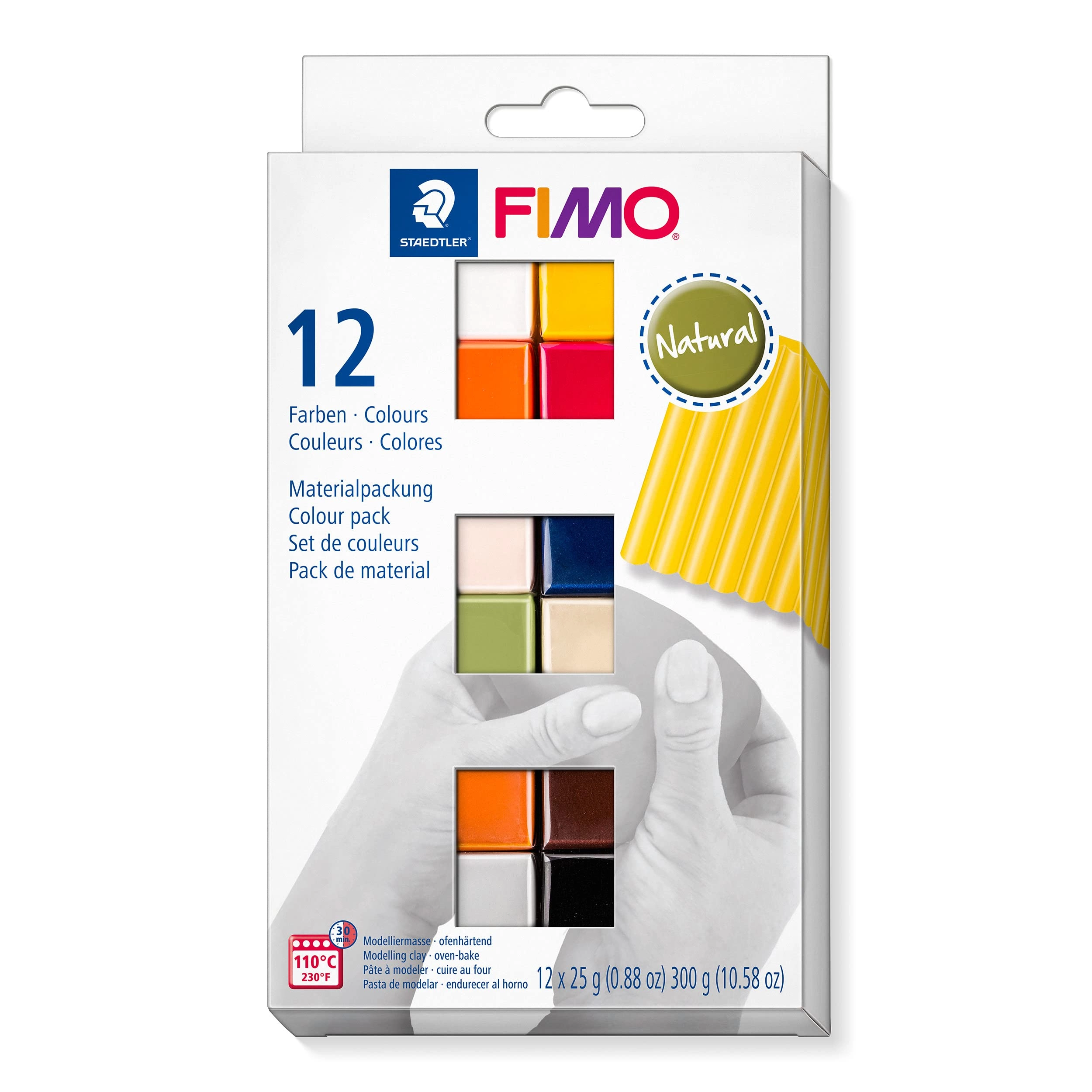 Staedtler 8023 C12-4 - polymer modelling clay 25g 12pcs.