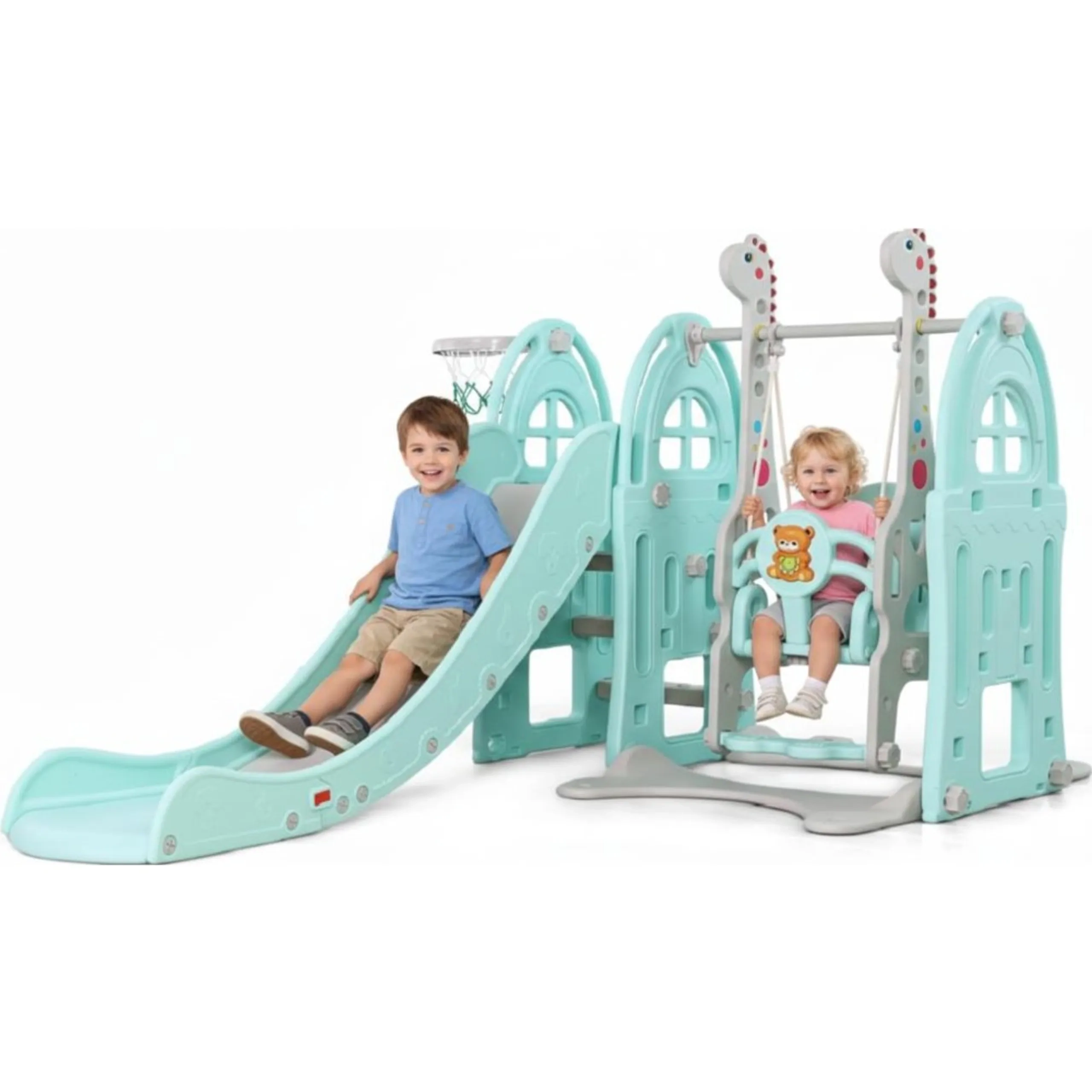 3-in-1 Little School Bus Slide Play Set - 145 x 72 x 36 cm 2 to 6 years