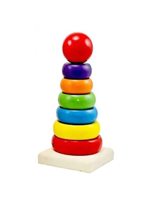 Sharpdo Stack Up Rainbow Tower Ring - 3+ Years