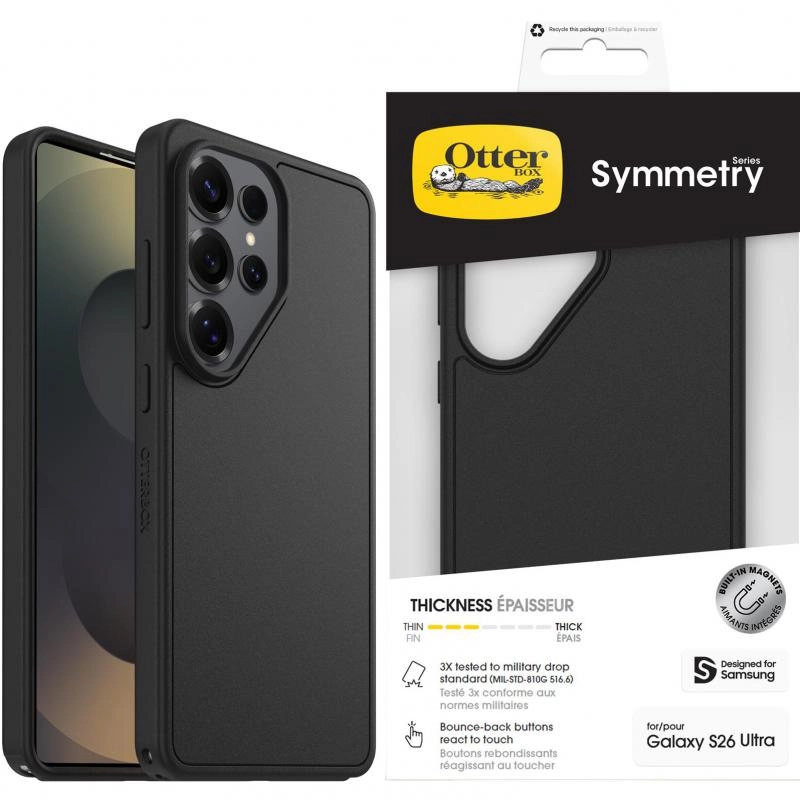 Symmetry Magnetic Back Cover Mobile Case with MagSafe for Samsung Galaxy S25 Ultra