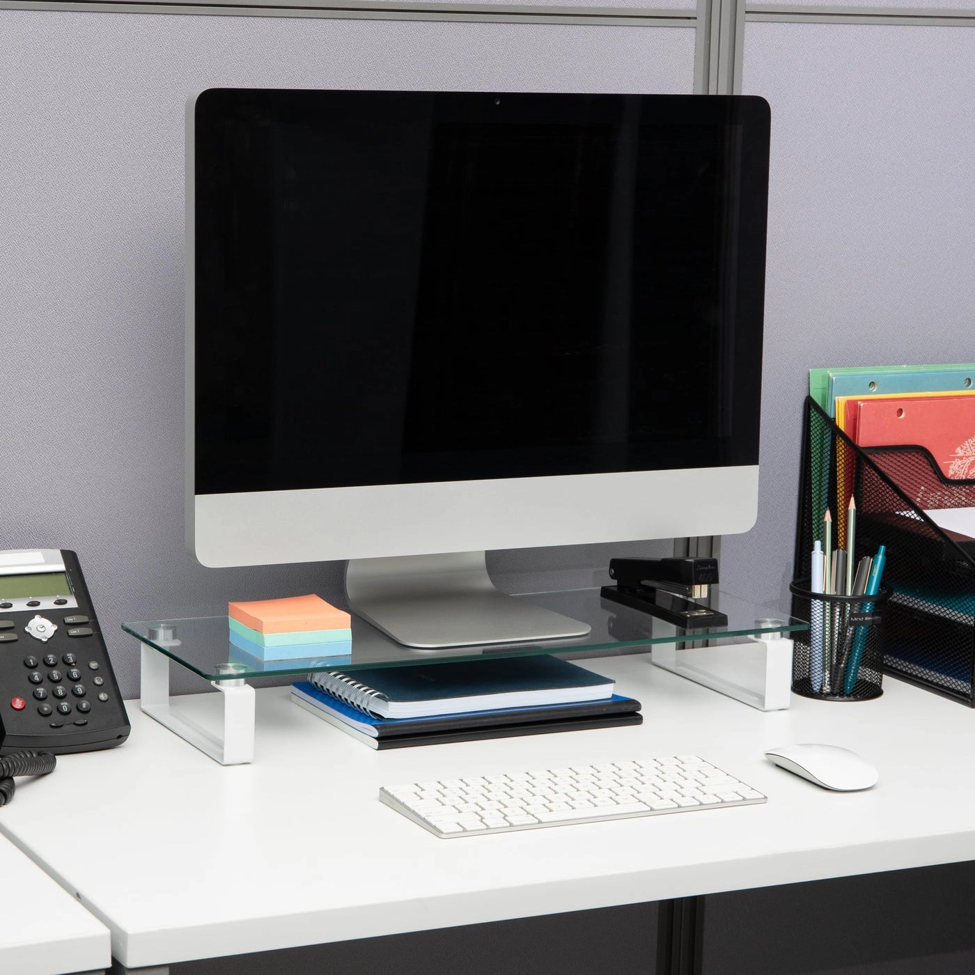 Monitor Stand - Glass 22"L x 8.25"W x 3"H