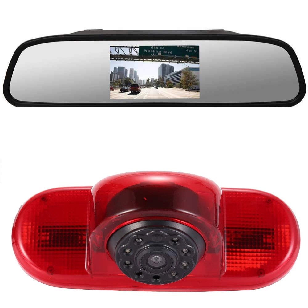 Car Rear view Camera - Night vision 628*586 pixels + Rear View Mirror - 7" LCD