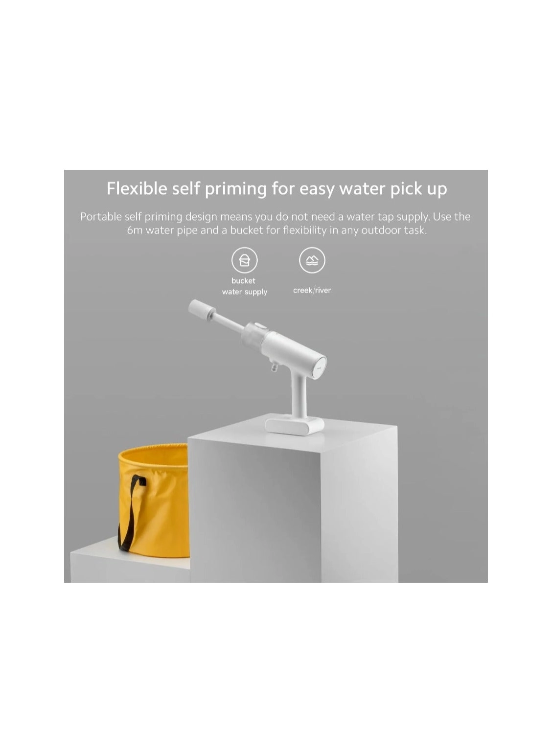 MJXCJ001QW - Cordless High-Pressure Car Washer 18V 2000mAh White