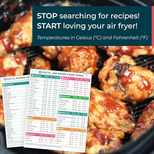 Air Fryer Magnetic Cheat Sheet - Magnet