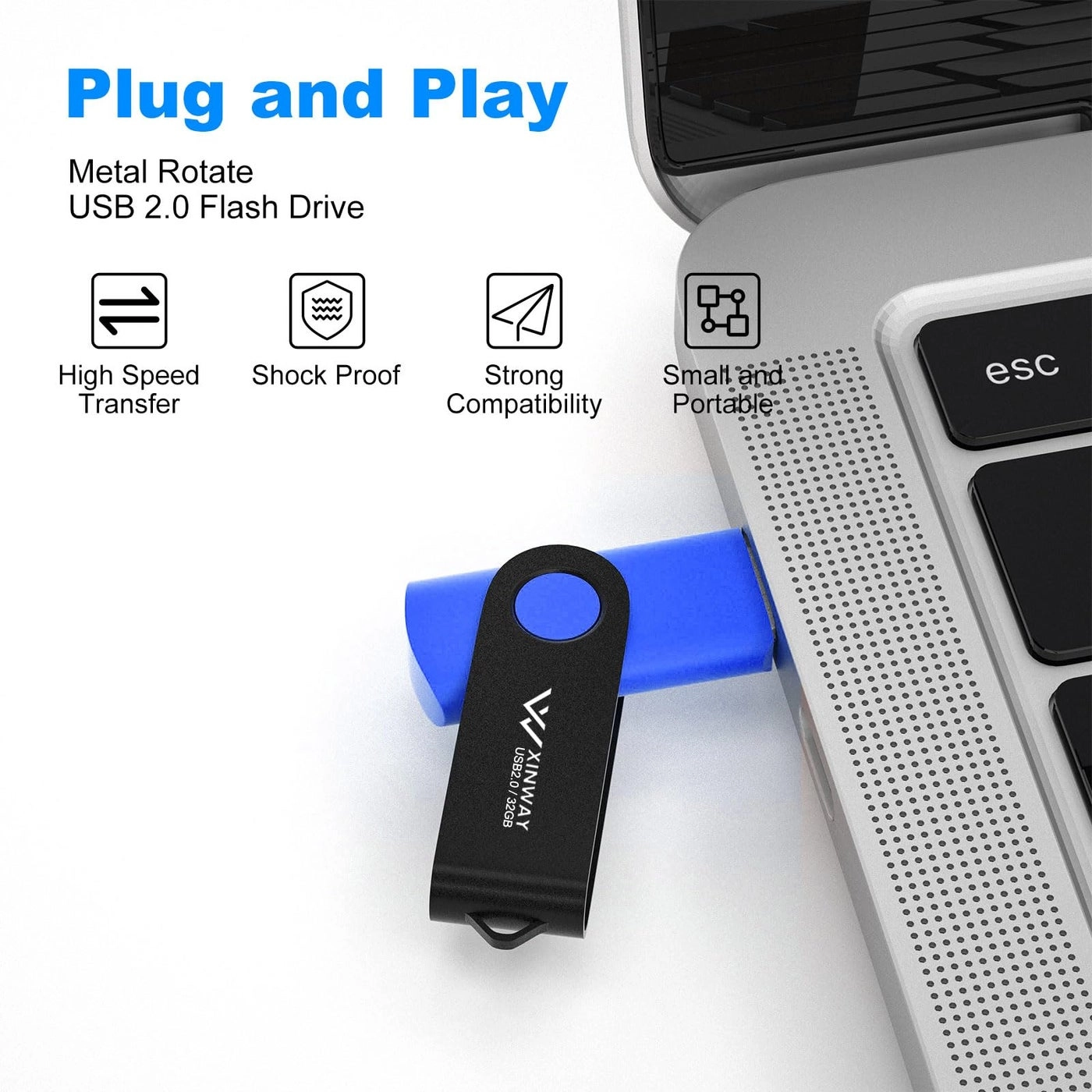 USB Flash Drive - USB 2.0 Pack 8GB
