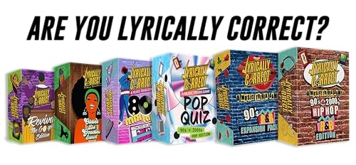 90's and 2000's Hip Hop and R & B Music Trivia Card Game - English Adult 150 pieces
