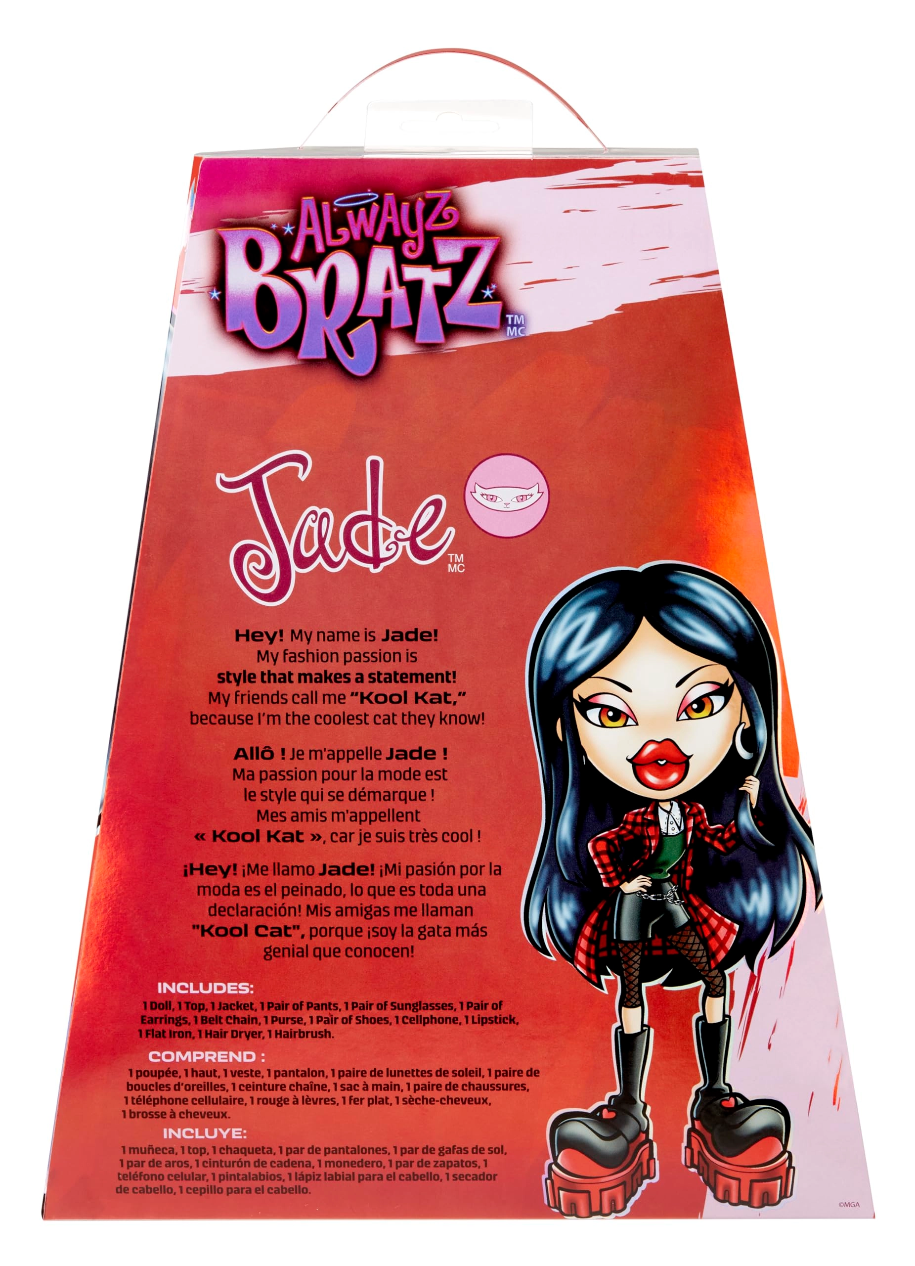 Jade Fashion Doll - Alwayz 10 Accessories Poster Ages 6+
