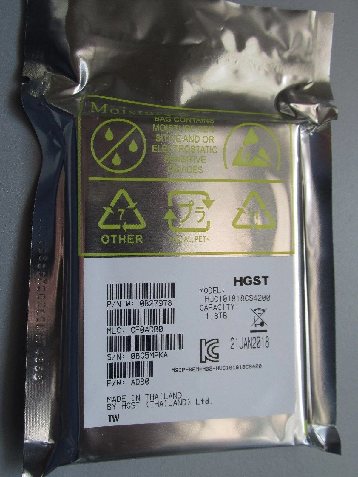 HGST Ultrastar C10K1800 2.5" SAS-2 (0B27978) - 1800 GB