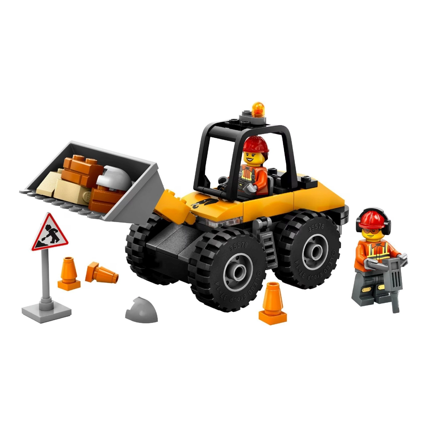 COLOR LAND CHILDRENS TOYS CENTER LLC City Yellow Construction Wheel Loader (60450)