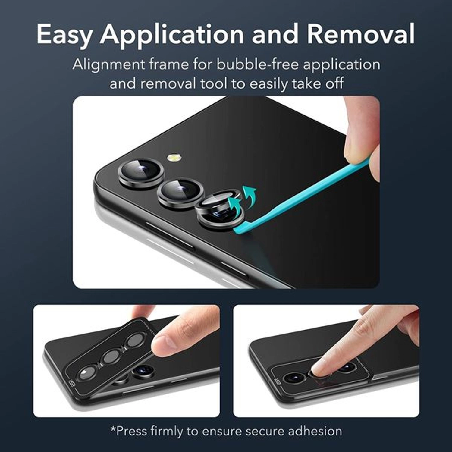 HD Tempered Glass Camera Lens Protector for Galaxy S23 Plus (2-Pack)