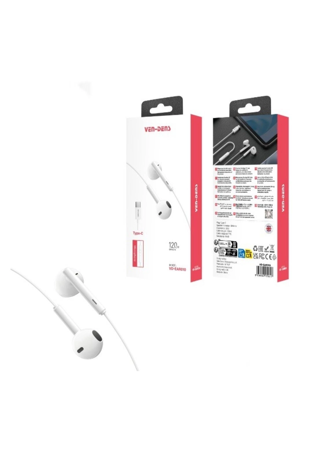 VEN-DENS VD-EAR010 Wired Earbud