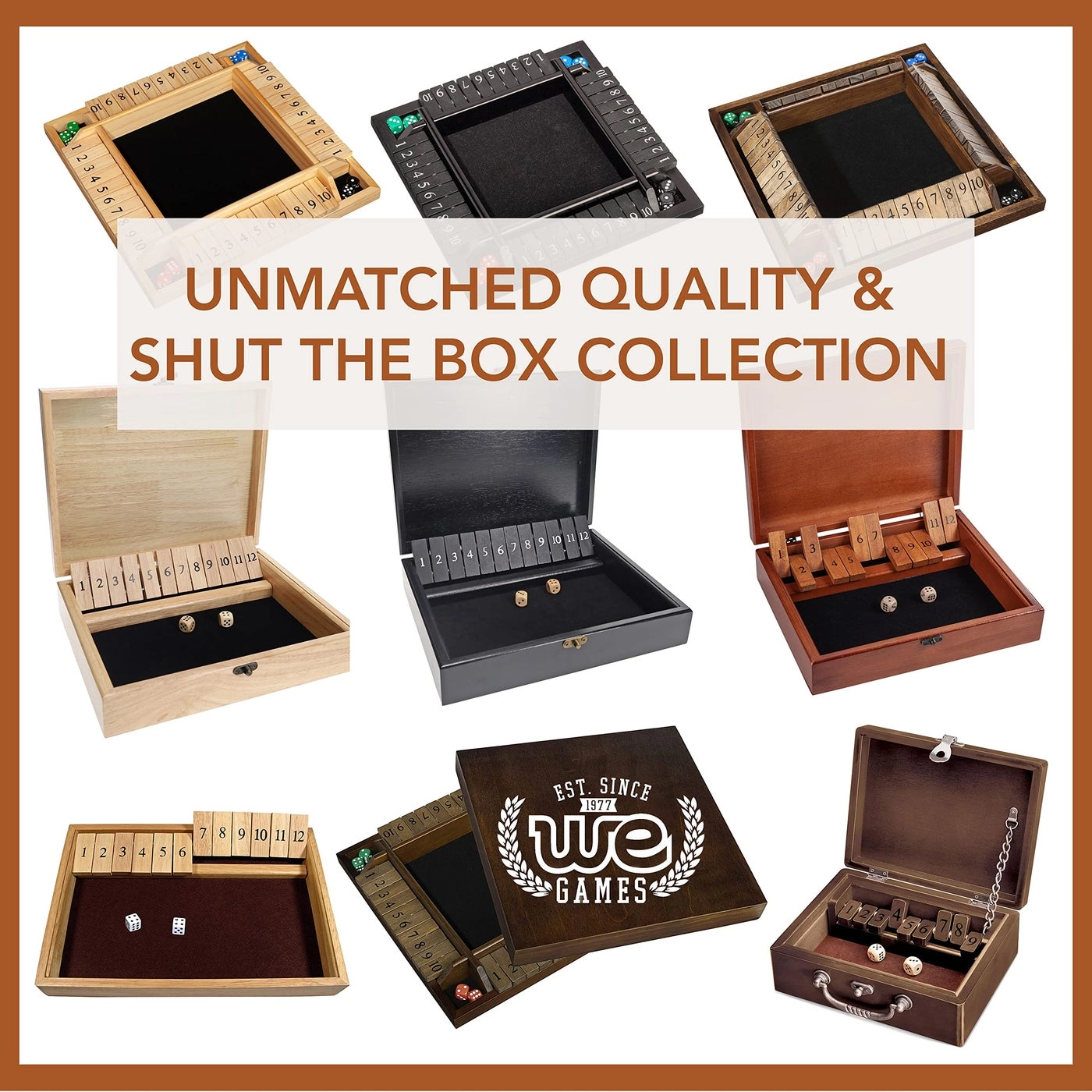 Shut The Box - Mini Wooden
